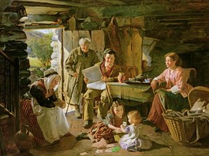 Cottage Interior by William Henry Midwood