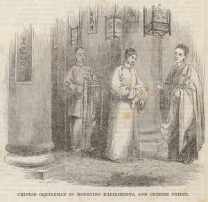 Chinese gentleman in mourning habiliments and Chinese priest by William Henry Prior