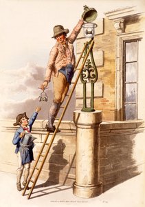 Lamp Lighter, from The Costumes of Great Britain, pub. By Henry Miller, 1805