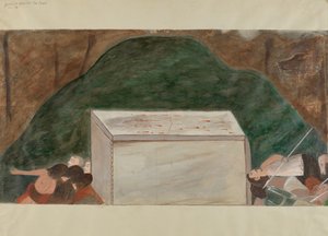 Station of the Cross No. 14: Jesus is Laid in His Tomb by William Herbert