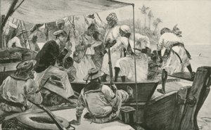 A British Naval Officer Overhauling an Arab Slave Dhow by William Heysham (after) Overend