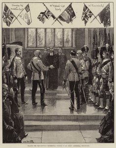 Placing the Old Scottish Regimental Colours in St Giles
