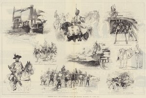 Sketches from The Illustrated Naval and Military Magazine, No 1, July 1884 by William Heysham Overend