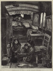 Sketches of Gipsy Life, Interior of Van Near Latimer-Road, Notting-Hill