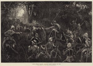 South African Warfare, Artillery passing through the Bush by William Heysham Overend