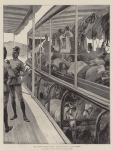 The Advance towards Dongola, the Troop-Deck of a Nile Steamer by William Heysham Overend