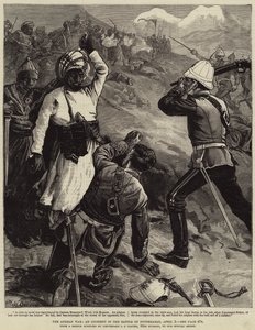 The Afghan War, an Incident in the Battle of Futtehabad, 2 April by William Heysham Overend