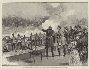The German Emperor at Portsmouth, Attack under Cover of Colonel Crease