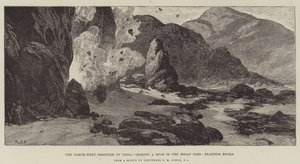 The North-West Frontier of India, making a Road in the Bolan Pass, Blasting Rocks