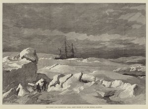 The North Pole Expedition, HMS Alert frozen in at her Winter Quarters by William Heysham Overend