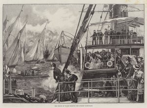The Prince of Wales starting the Jubilee Yacht-Race