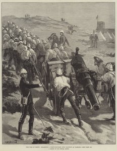 The War in Egypt, dragging at Forty-Pounder into Position at Ramleh