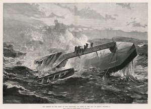 The Rescue of the Crew of the Cleopatra, at Dawn in the Bay of Biscay by William Heysham Overend
