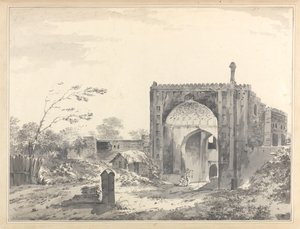 A View of the Gate of the Caravan Serai at Rajmahal