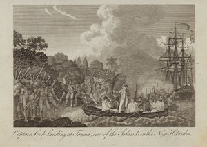 Captain Cook landing at Tanna by William Hodges