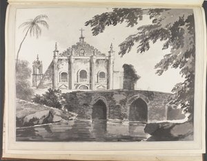 View of a Bridge and a Christian Church