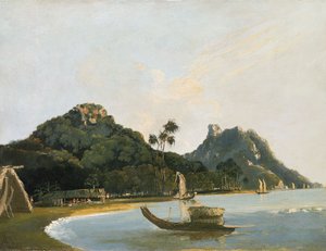View of Part of Owharre [Fare] Harbour, Island of Huahine