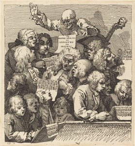 A Chorus of Singers by William Hogarth
