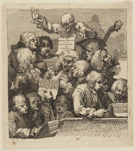 A Chorus of Singers by William Hogarth