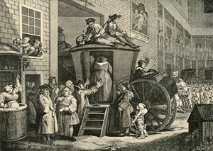A Country Inn Yard, 1747, 1925 by William Hogarth