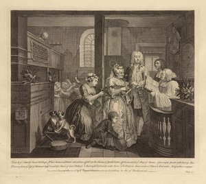 A Rake’s Progress, Plate V, June 1735 by William Hogarth