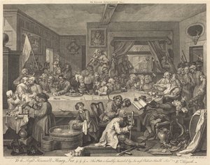 An Election Entertainment by William Hogarth