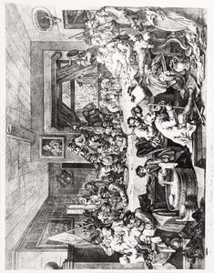 An Election Entertainment, Plate I, February 24 by William Hogarth