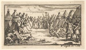 Breaking the Legs, from Roman Military Punishments, after 1725 by William Hogarth