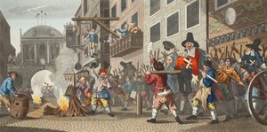 Burning ye Rumps at Temple-Barr, illustration from 