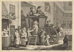 Country Inn Yard by William Hogarth
