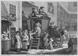 Country Inn Yard, 1747 by William Hogarth