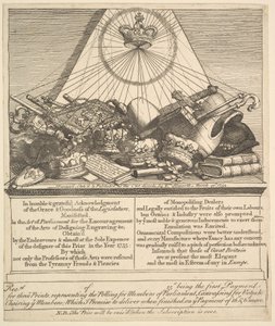 Crowns, Mitres, Maces, etc. by William Hogarth