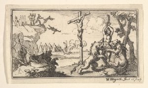 Crucifixion (John Beaver, Roman Military Punishments) by William Hogarth