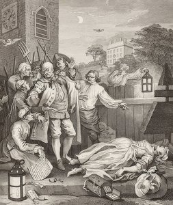 Cruelty in Perfection. From: The Four Stages of Cruelty. 1751 by William Hogarth