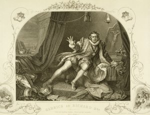 David Garrick as Richard III, Act V Scene 3, in the Play by William Shakespeare, Engraved by Portbury by William Hogarth