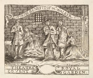 For the Benefit of Mr Walker, Theatre Royal, Covent Garden, pub. 1822 by William Hogarth