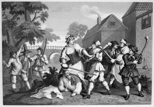 Hudibras The Knight Submits to Trulla by William Hogarth