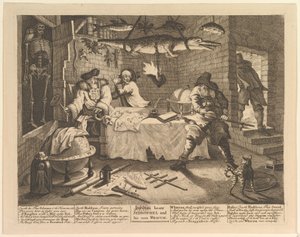 Hudibras Beats Sidrophel and His Man Whacum by William Hogarth