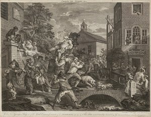 Humours of An Election (Set of Four) by William Hogarth
