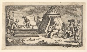 Issued Barley Instead of Wheat [first version] John Beaver, Roman Military Punishment by William Hogarth
