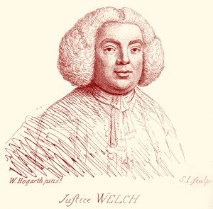 Justice Welch - portrait by William Hogarth