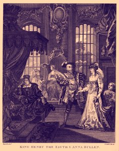 King Henry VIII and Anne Boleyn by William Hogarth