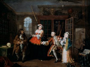 Marriage A-la-Mode: 3. The Inspection by William Hogarth