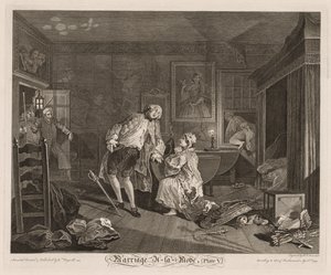 Marriage à la Mode: The Death of the Earl by William Hogarth