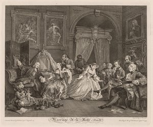 Marriage à la Mode: The Toilet Scene by William Hogarth
