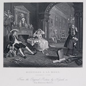 Marriage à la Mode: Breakfast Scene by William Hogarth