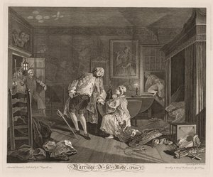 Marriage à la Mode: The Death of the Earl by William Hogarth