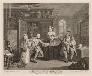Marriage à la Mode: The Scene with the Quack by William Hogarth