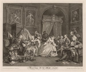 Marriage à la Mode: The Toilet Scene by William Hogarth