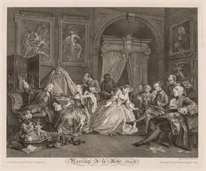 Marriage à la Mode: The Toilet Scene by William Hogarth